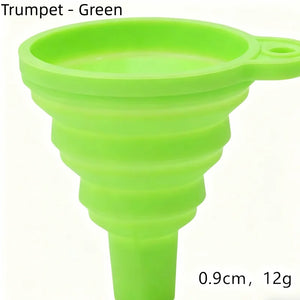 Small green funnel unfolded