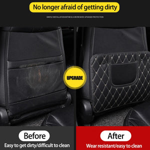 Supplier comparison of seat-back protection layouts