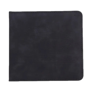 Black short-format vehicle document holder