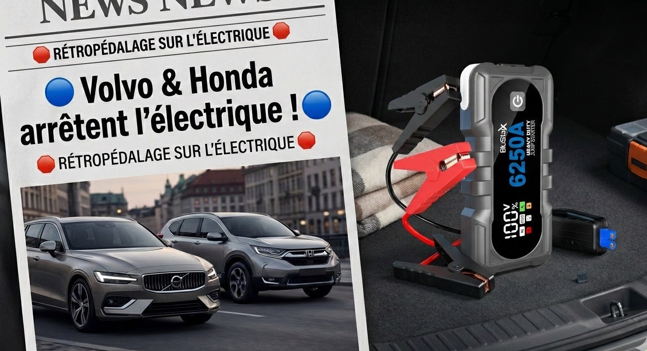 Volvo Honda EV news BluStarX Jump Starter 6250A