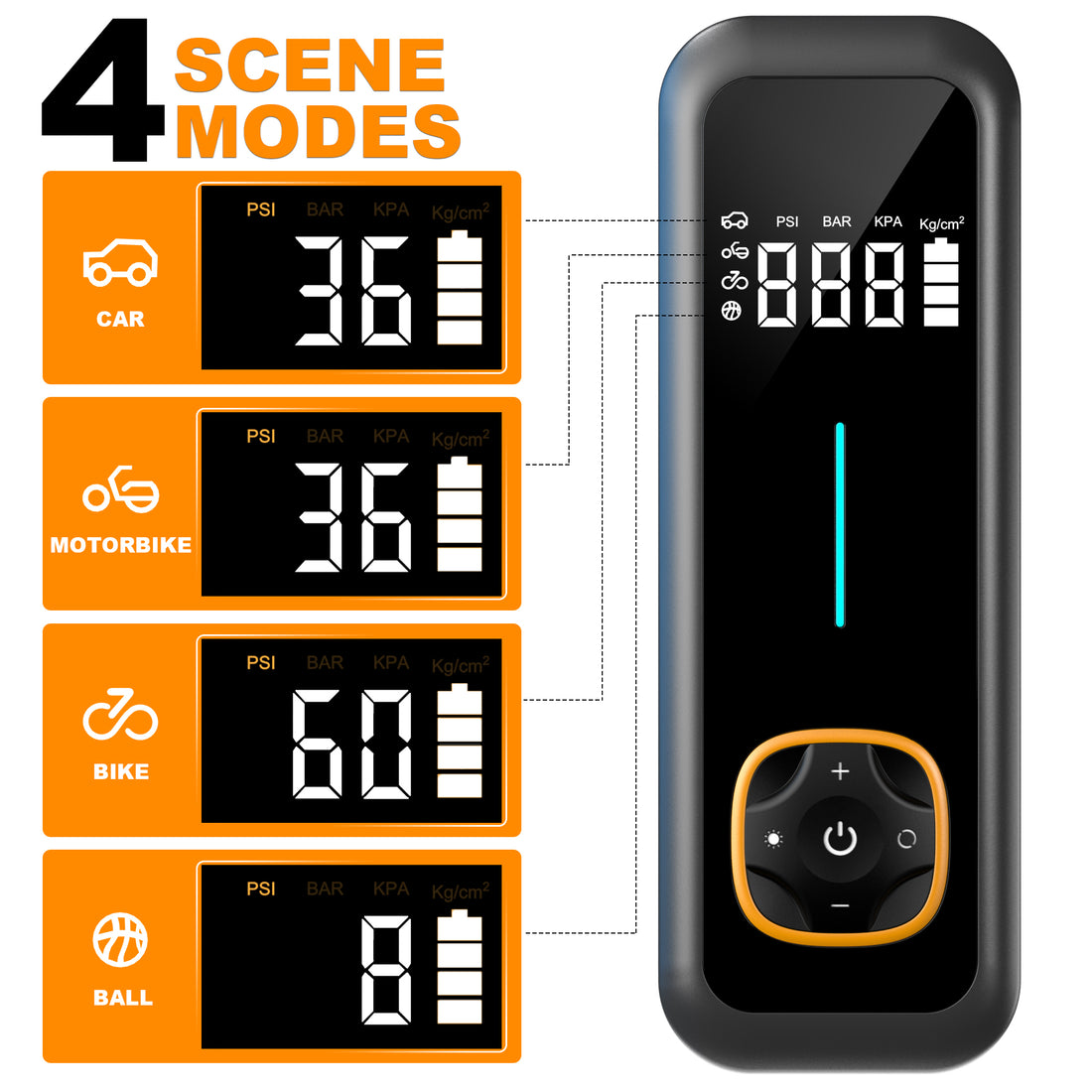 AIRPUMP Car Digital Multi-function Air Pump