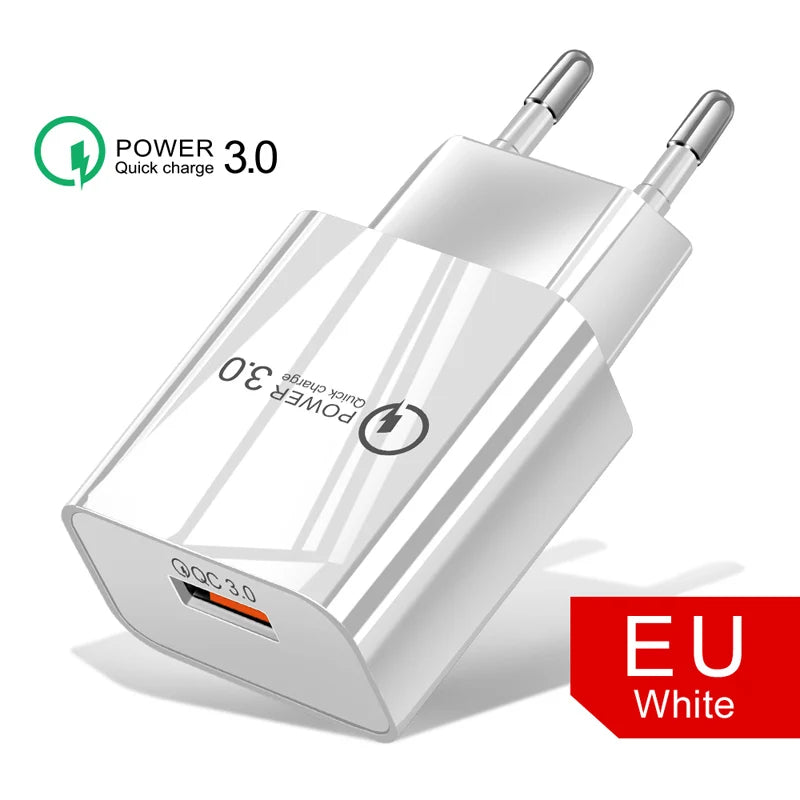 Charge rapide 18 W 5 V/2 A, compatible avec tous les produits de la boutique.