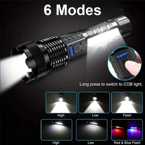 Supplier illustration of flashlight front and side-light modes