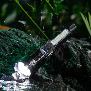 Flashlight pictured in an outdoor setting