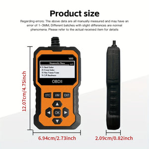 Supplier dimensions for a V410 reader