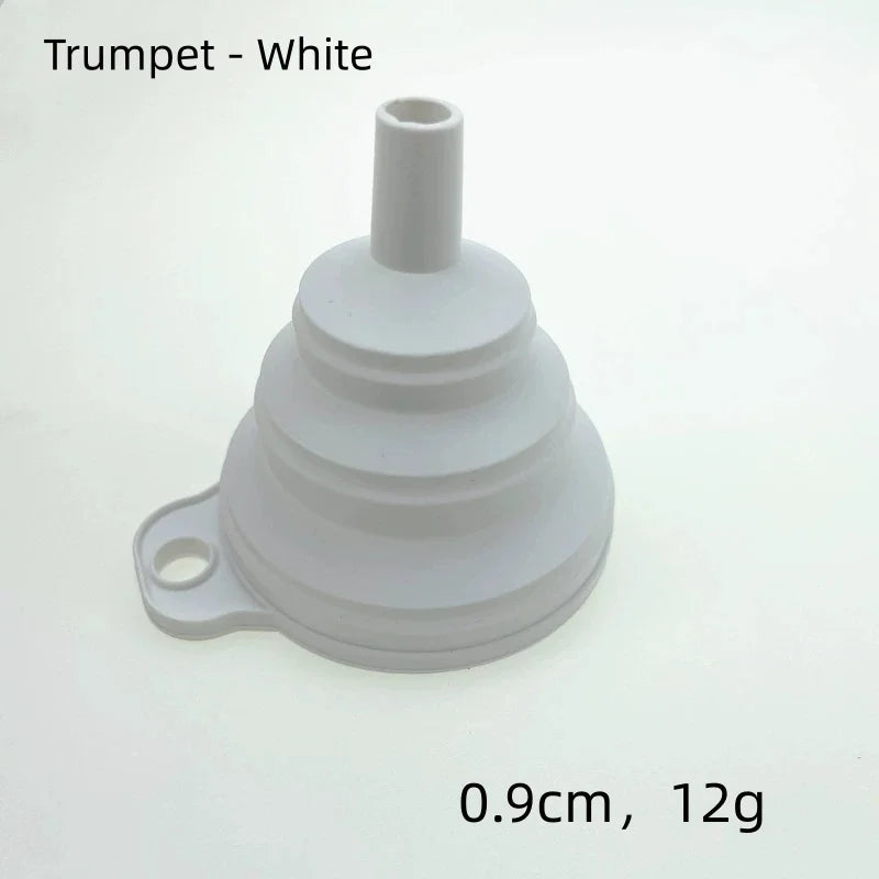 Small white funnel from below