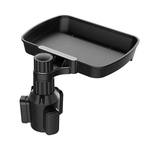 Tray option without additional cup holder