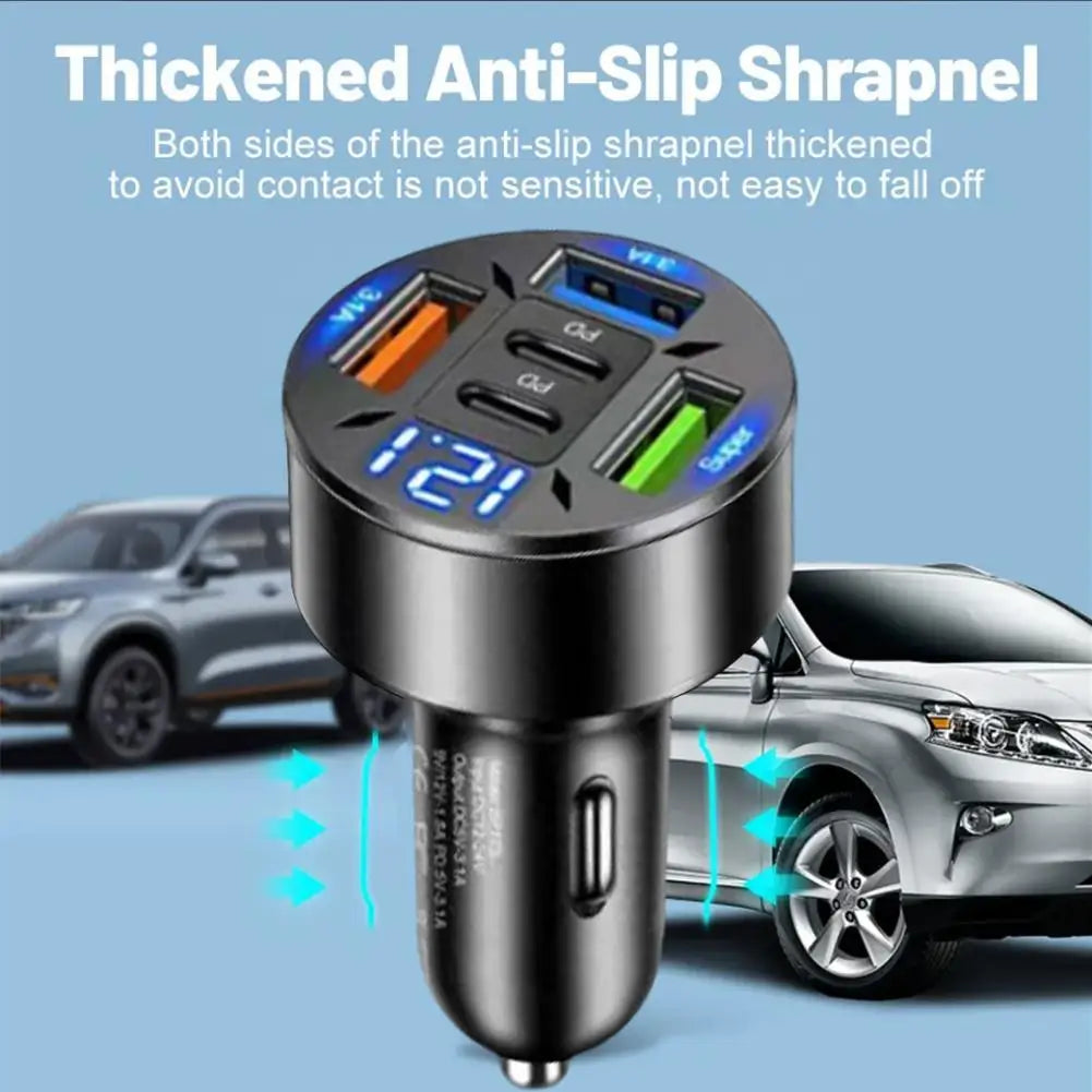 Car-charger body and side contact detail