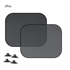 Two mesh shades with attachment pieces shown together