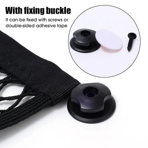 Mounting button, screw and backing-pad detail