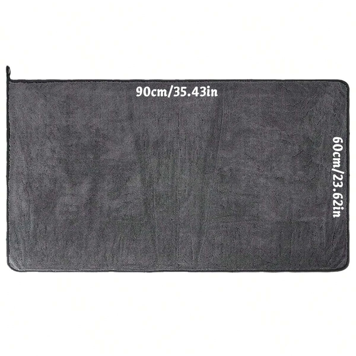 Large rectangular towel with supplier measurements