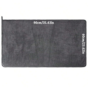 Large rectangular towel with supplier measurements
