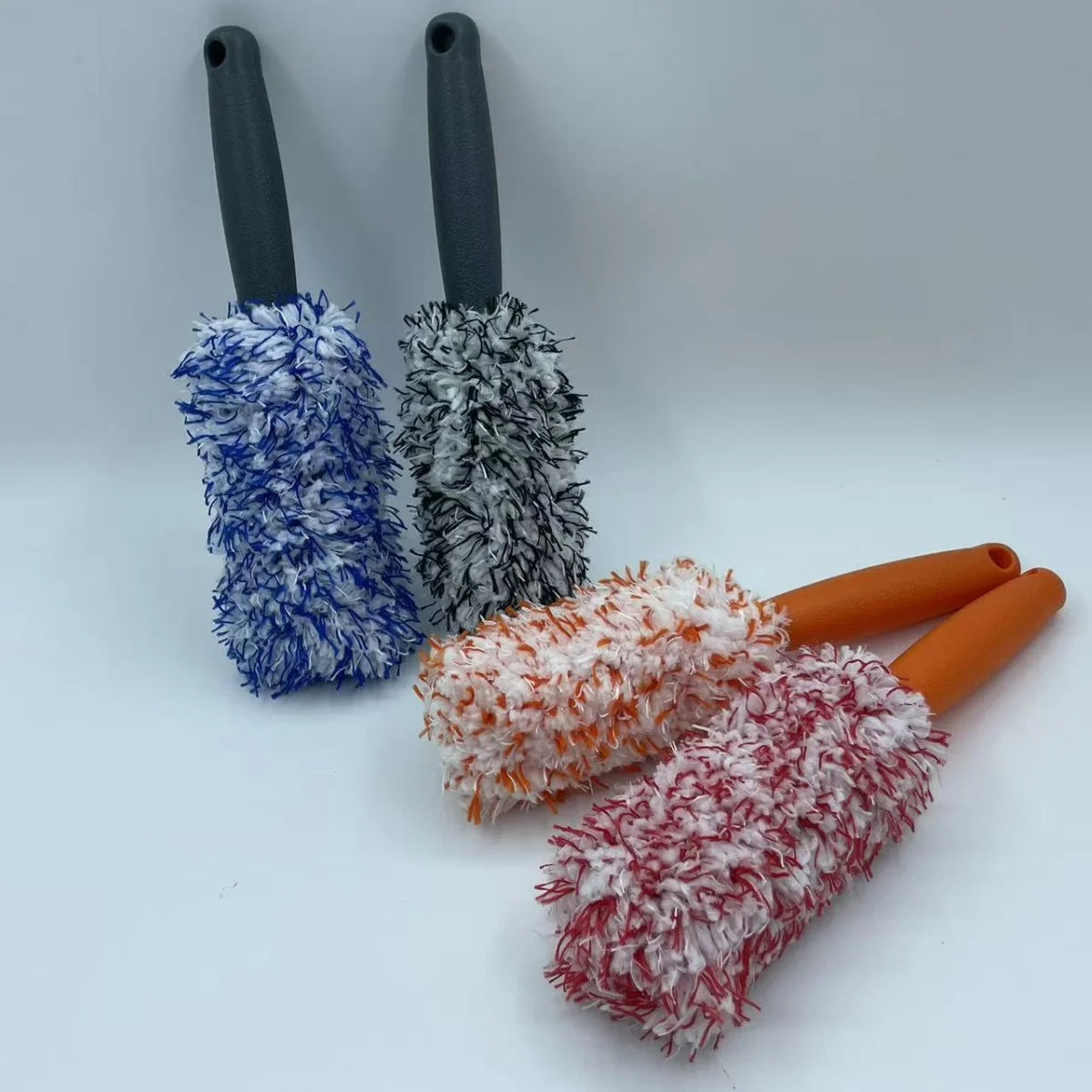 Microfiber brushes with different handle colors