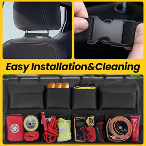Organizer hanging straps and pocket arrangement