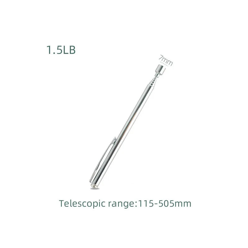 Slim metal telescoping pickup tool