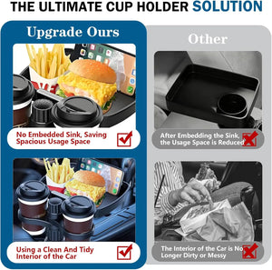 Supplier comparison of car tray layouts
