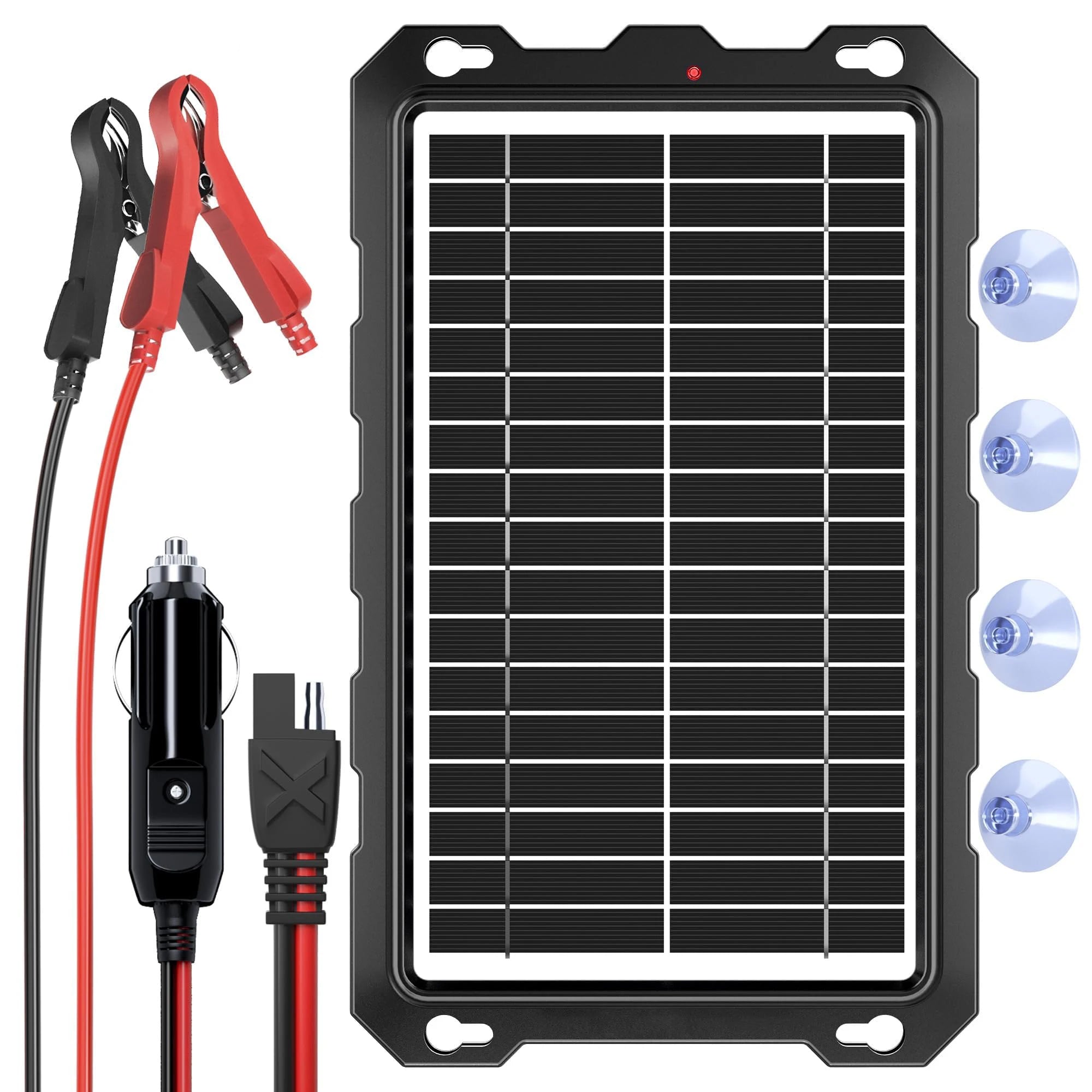 15W Solar Car Battery Trickle Charger