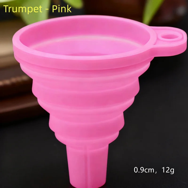 Small pink funnel unfolded