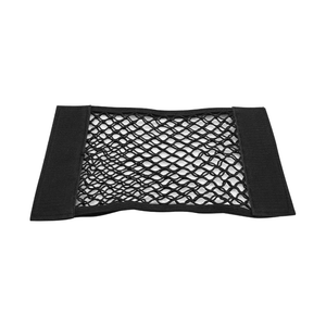 Black mesh trunk pocket with wide side attachment panels