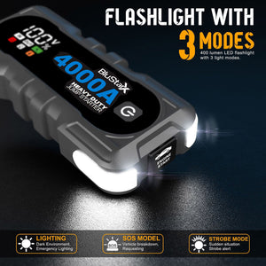BLUSTARX 4000A Portable Car Jump Starter - Blustarx