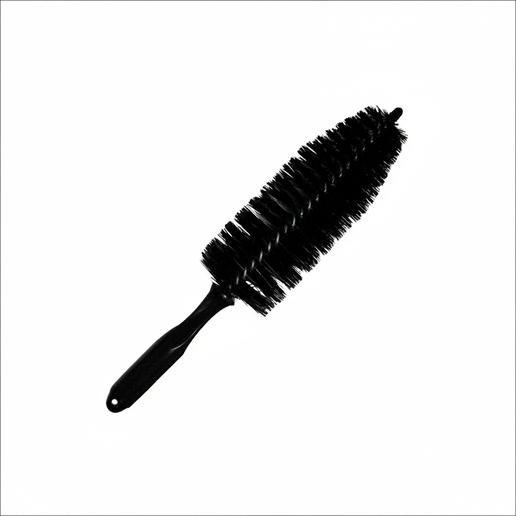 Brosse jantes conique non abrasive - fond blanc